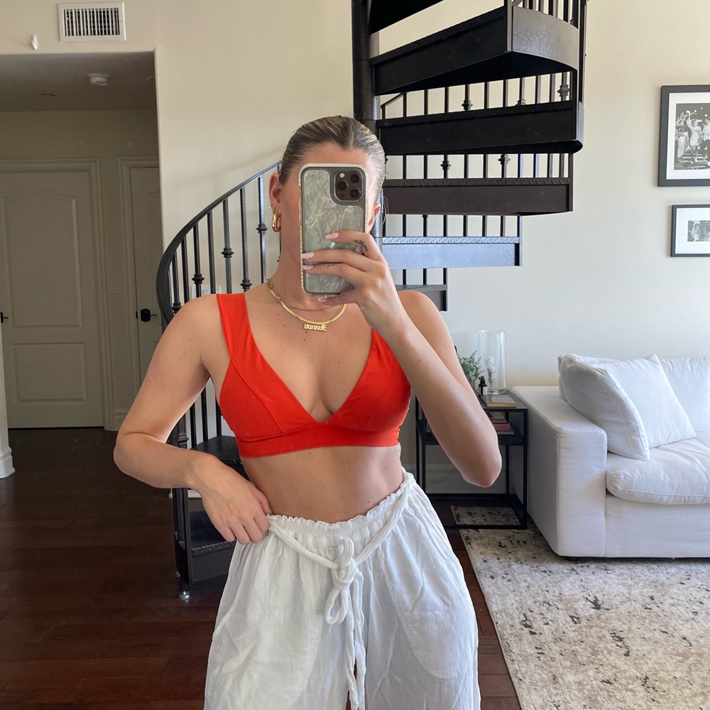 Orange bikini top!